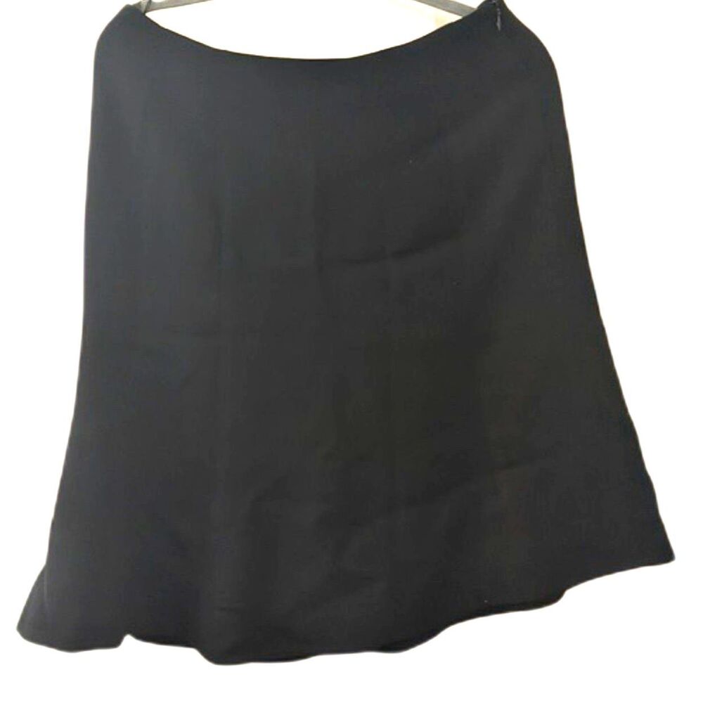 Calvin Klein Black A Line Skirt Size 8 Knee Length Classic Work Office Skirt